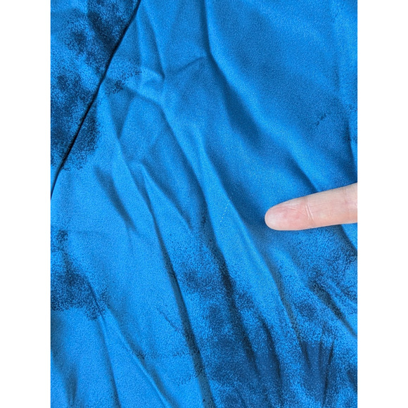 Defect New Reformation Ciana Satin Maxi Dress US 4 Fantasy Blue Floral #3B514 - Picture 13 of 15